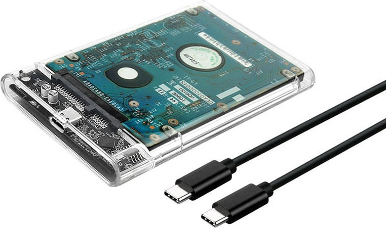 Внешний карман Shuole U25TY3.1-CC Type-C USB 3.1 для SATA 2.5" HDD SSD до 6 ТБ