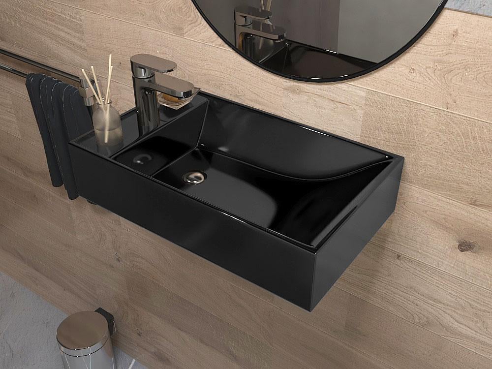 Умывальник подвесной Status Geber Black (589) - фото 3