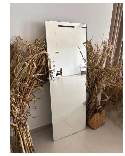 Зеркало настенное в алюминиевой раме Al 1500х1000 мм Серебристый (29435826)