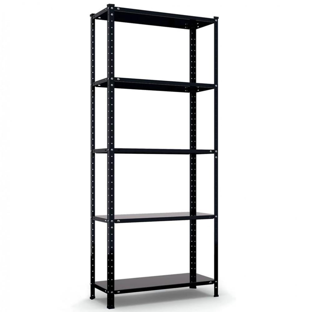 Стеллаж металлический Siker P7530 5 полок 170х75х30 см Черный (42401179) Стеллаж металлический Siker P7530 5 полок 170х75х30 см Черный (42401179)