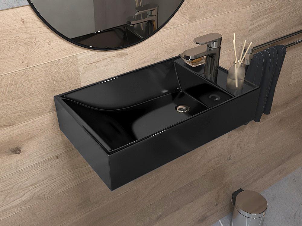 Умывальник подвесной Status Geber Black (589) - фото 2