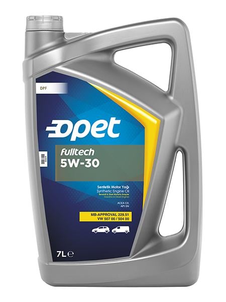 Моторное масло Opet FULLTECH 5W-30 синтетическое 7 л (12930316)