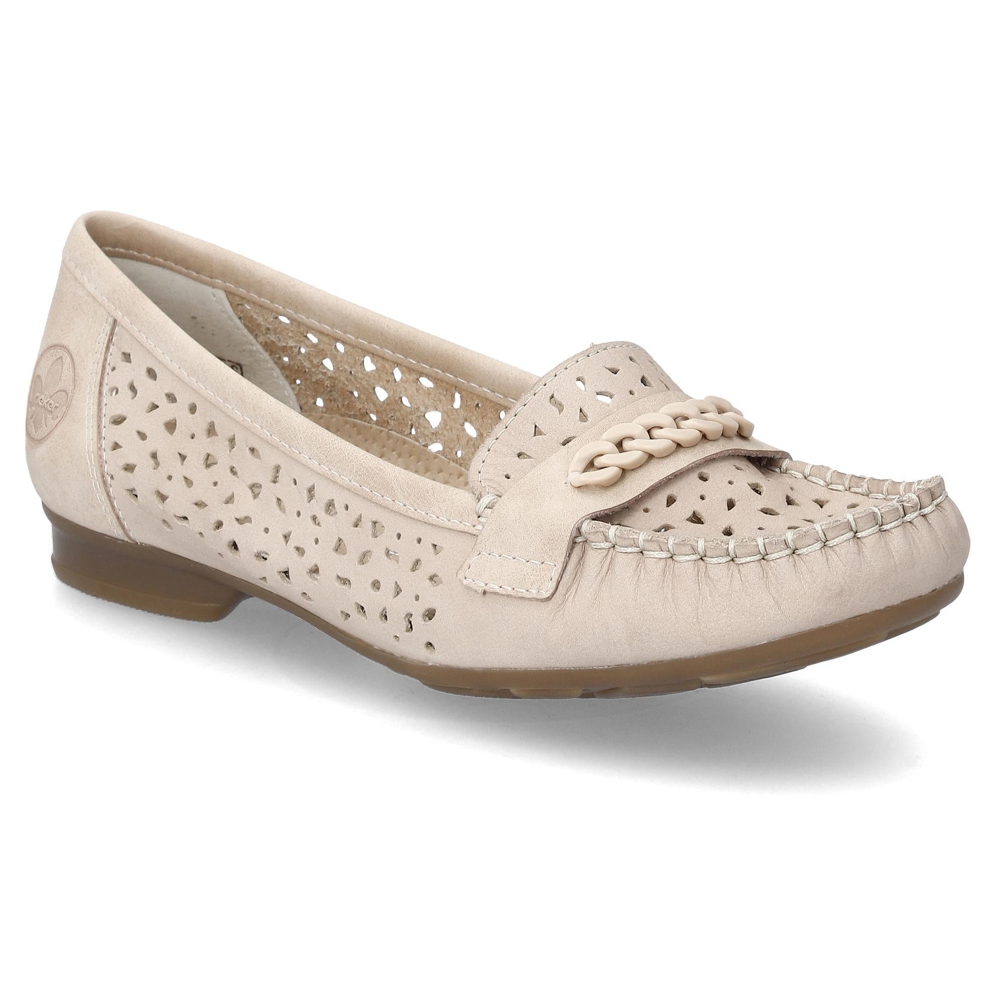 Туфли весенние женские Rieker р. 39 Бежевый (089450-39)