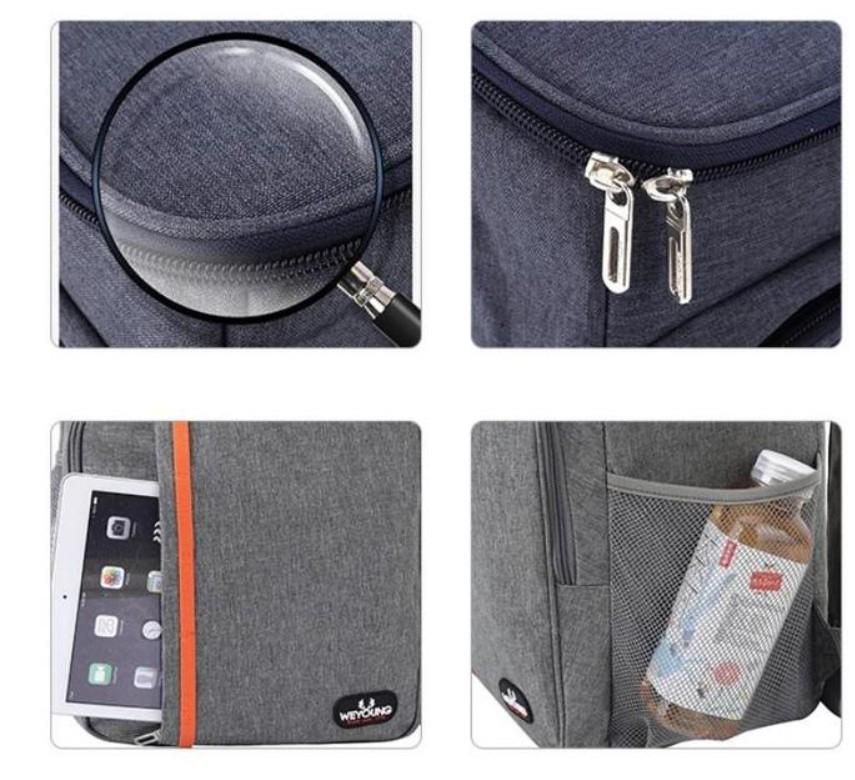 Рюкзак-холодильник туристический 1 отделение с лямками на спину 40х30х19 см 18 л Серый (117) - фото 8 Рюкзак-холодильник туристический 1 отделение с лямками на спину 40х30х19 см 18 л Серый (117) - фото 8