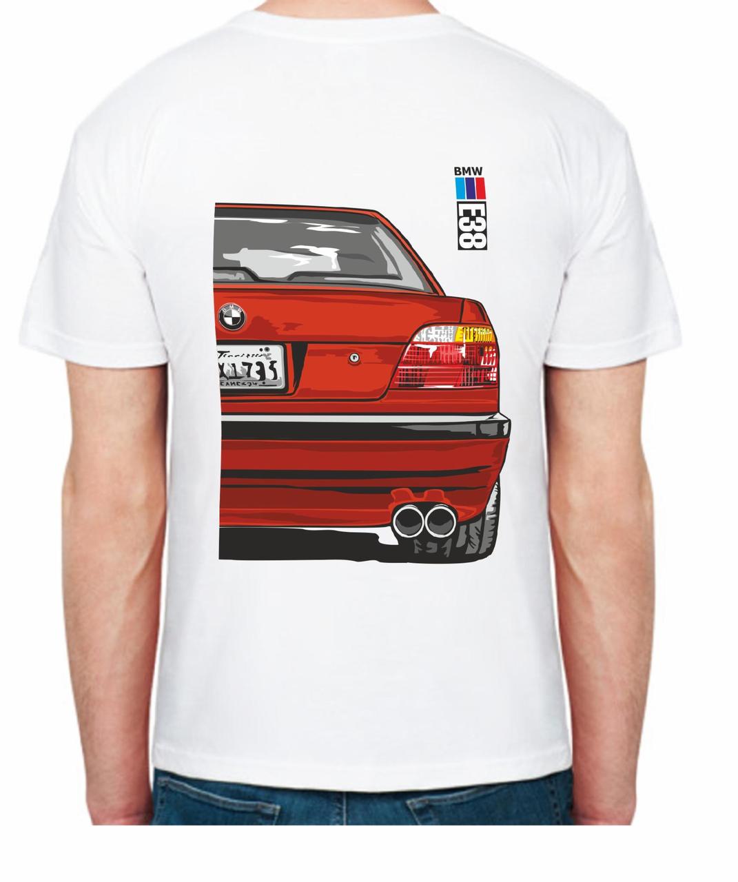 Футболка мужская Avtolife BMW E38 Alpina FR 307538 XXL Белый (2496231455) - фото 2 Футболка мужская Avtolife BMW E38 Alpina FR 307538 XXL Белый (2496231455) - фото 2