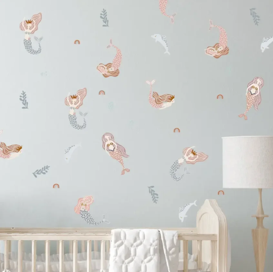 Наклейки вінілові Оселя русалок декоративні в дитячу кімнату 30х90 см - фото 3 Наклейки вінілові Оселя русалок декоративні в дитячу кімнату 30х90 см - фото 3