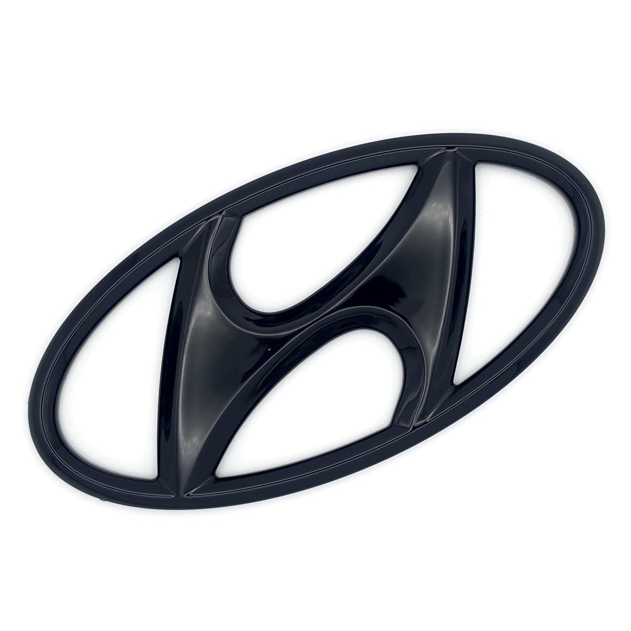 Емблема Hyundai 108х55 мм ABS Чорний глянцевий (3036236263)
