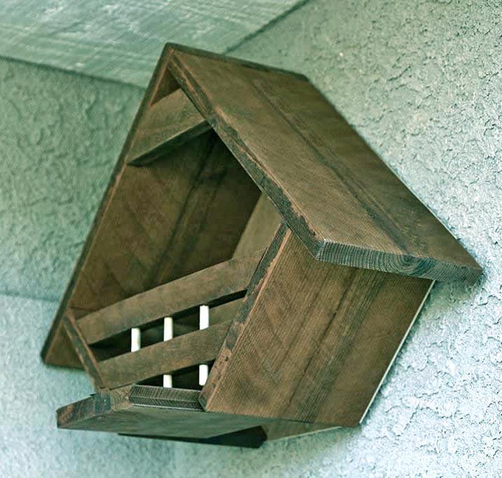 Гнездовье для птиц из дерева Чирок Сепия (ГНЗ-000908)