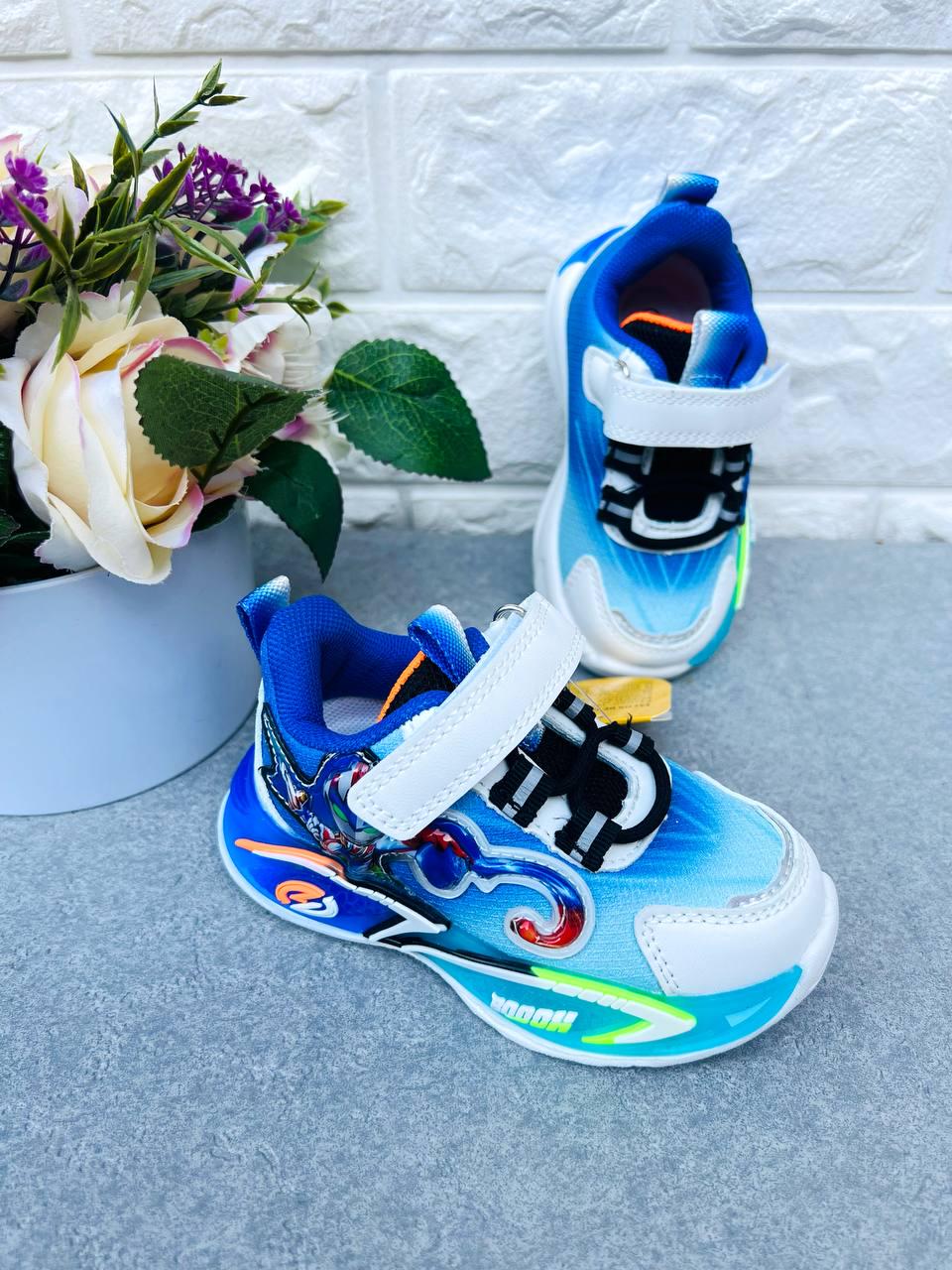 Кросівки для хлопчика Clibee з LED-підсвіткою 2009 р. 26 15,8 см Синій (2009-4)