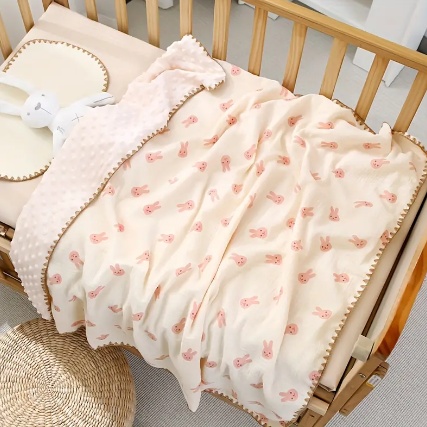 Плед муслиновый Mommy Bag Зайчики 110х110 см (143995)