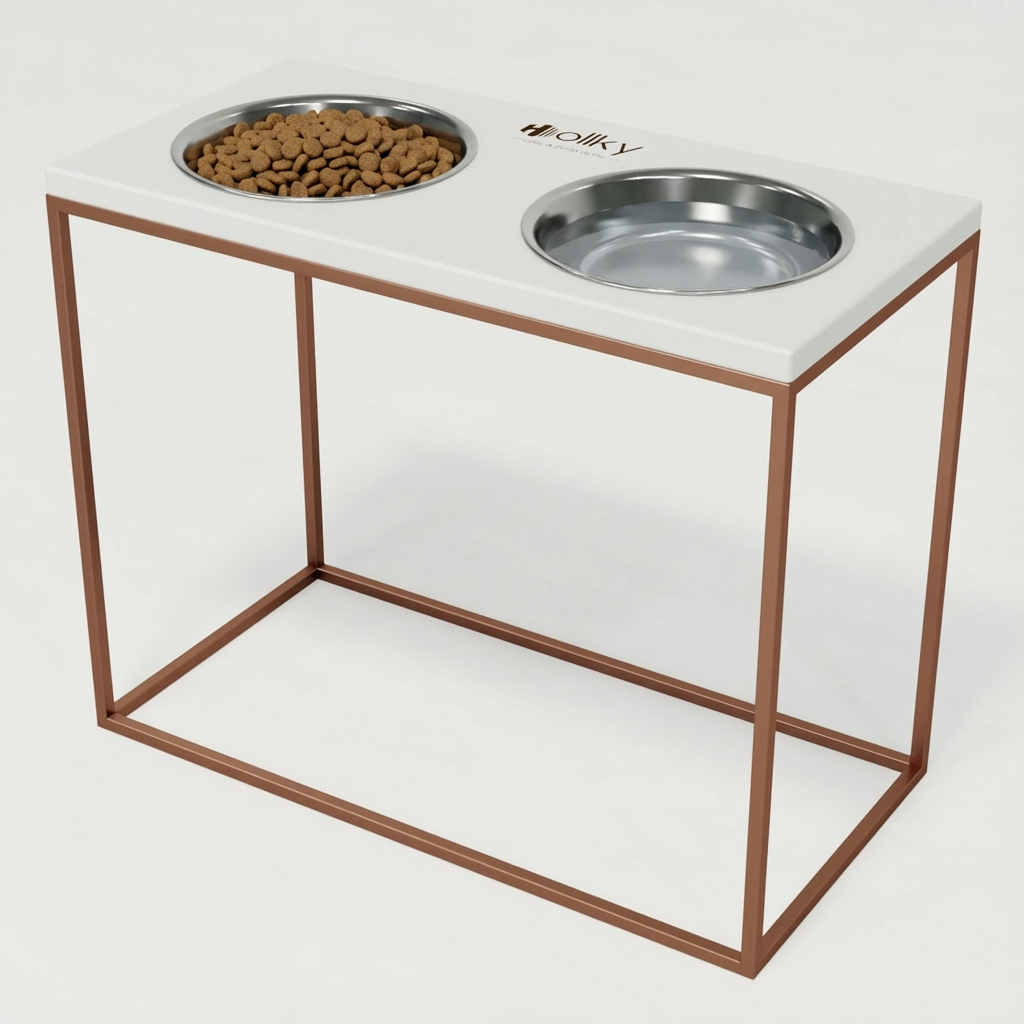 Миски на подставке для больших собак Hollky Base XL20 2х1,8 л (BXL40-522640-GLWH) - фото 1 Миски на подставке для больших собак Hollky Base XL20 2х1,8 л (BXL40-522640-GLWH) - фото 1