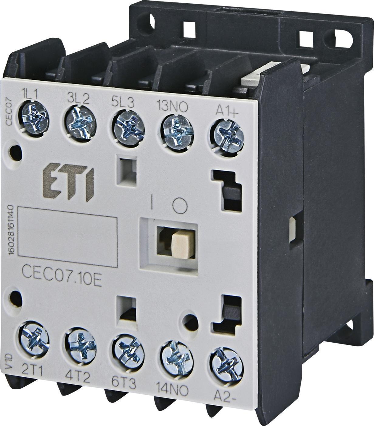 Контактор мініатюрний ETI CEC 07.10 230V AC 7A 3kW AC3 (4641054)