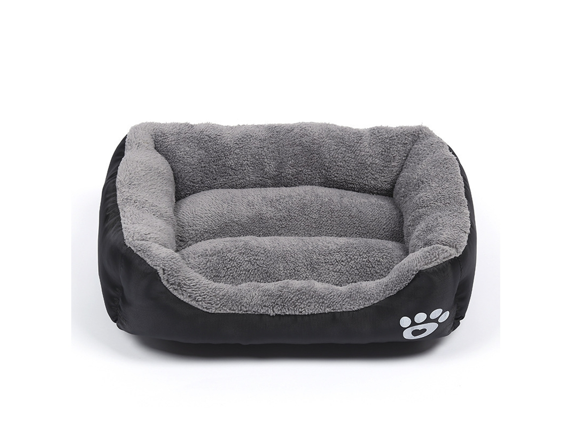 Лежанка-пуф для котів та собак з бавовни XL Чорний (opt-105555) Лежанка-пуф для котів та собак з бавовни XL Чорний (opt-105555)