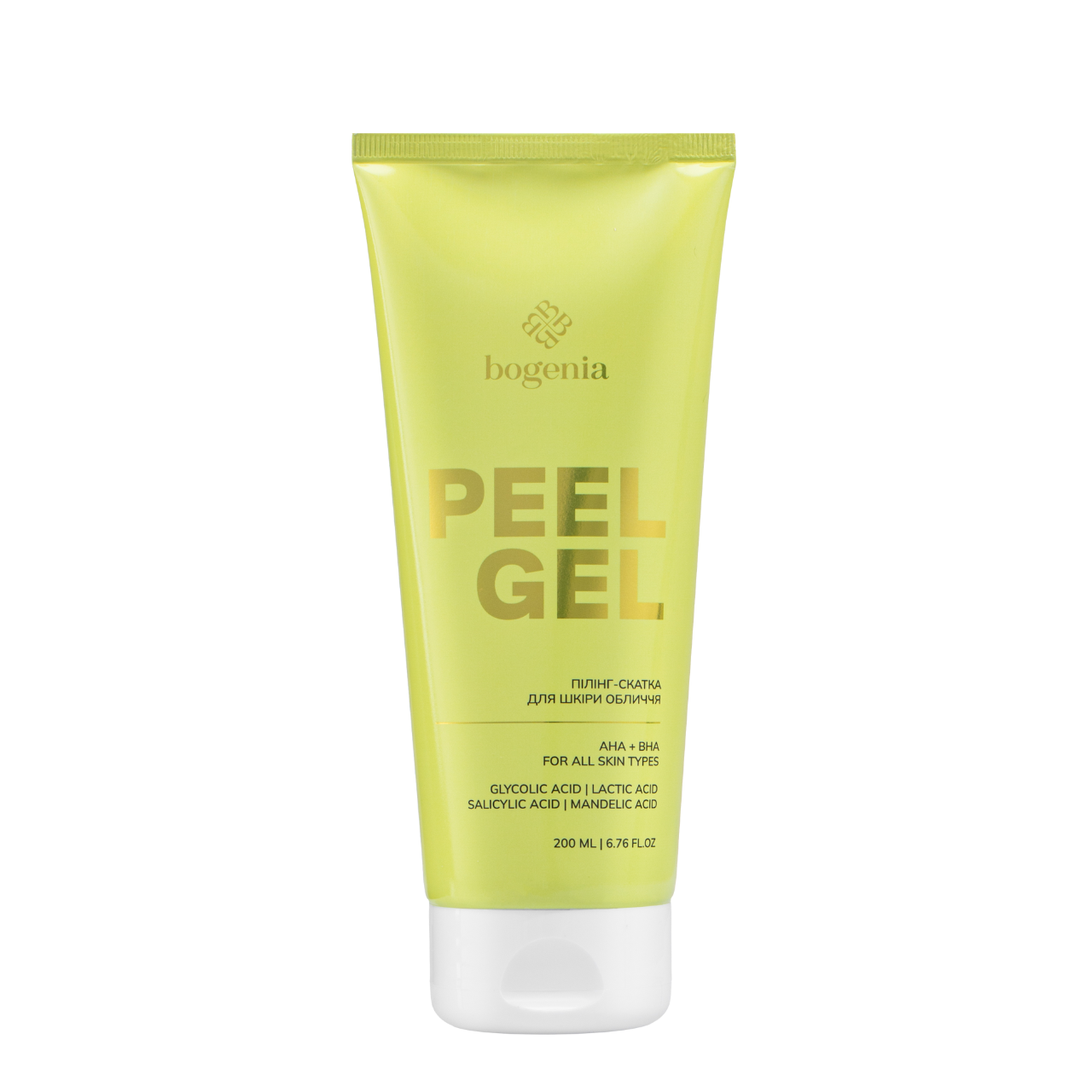 Пілінг-скатка для шкіри обличчя Bogenia Peeling Gel з AHA BHA кислотами 200 мл (13349644)