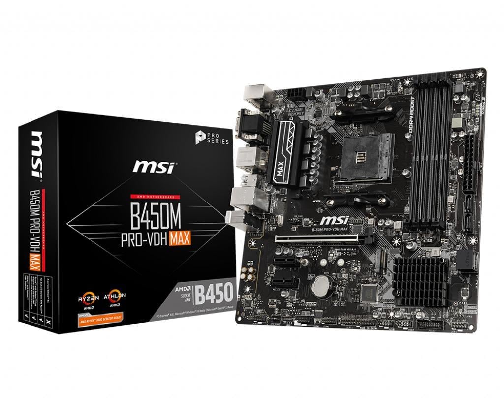 Материнська плата MSI B450M PRO-VDH MAX (463303)