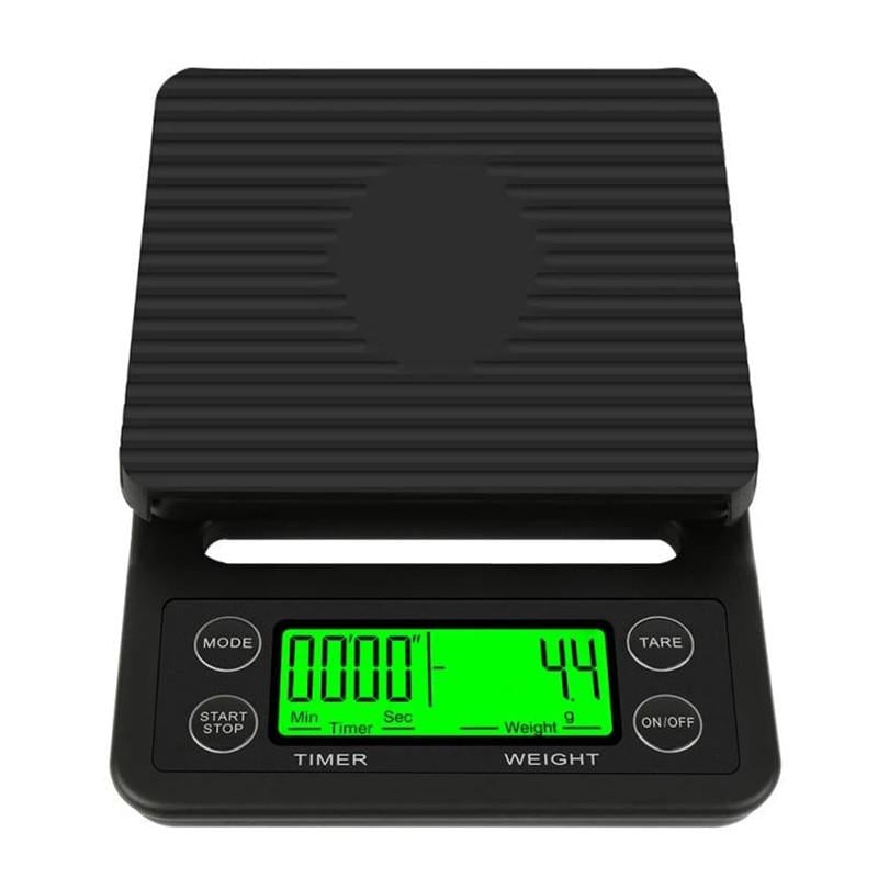 Ваги кухонні для кави з таймером і термокилимком 5 кг/0,1 г (2473142347)