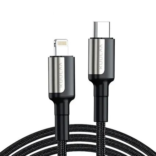 Кабель KUULAA Type-C - Lightning 1 м 30 Вт PD Черный (10183489)