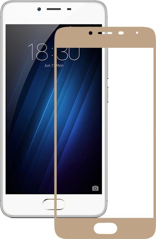 Захисне скло TOTO 2.5D Full Cover Tempered Glass Meizu m3s (hard edges) Gold