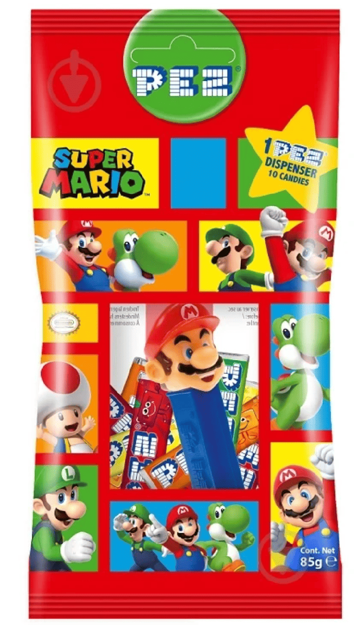 Диспенсер с конфетами Pez Super Mario 85 г (2763837616)