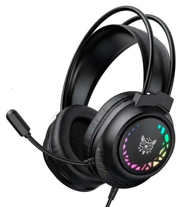 Наушники игровые Onikuma M-95 Gaming Headset с микрофоном и RGB подсветкой для ПК PS4 PS5 Xbox проводные