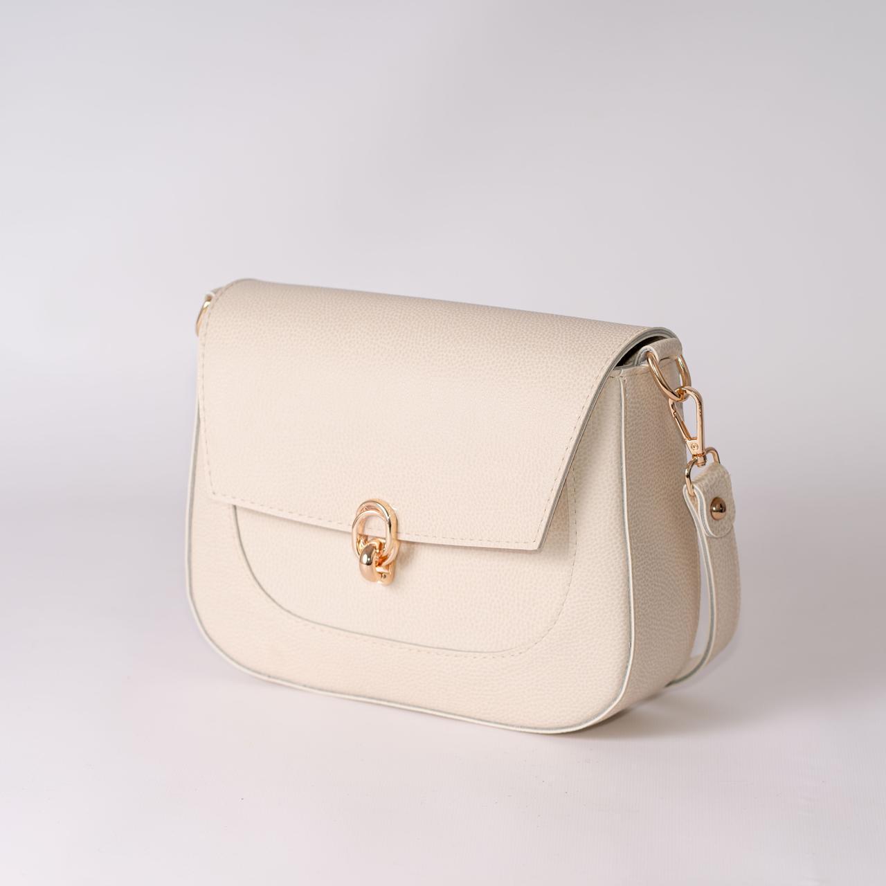 Сумка женская кросс-боди XENIA № 44-24 из эко-кожи Молочный - фото 2