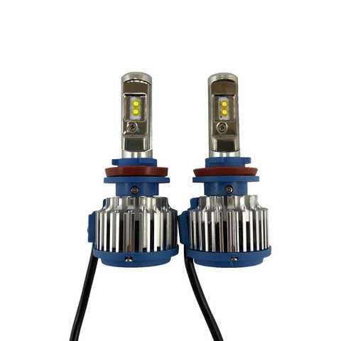Комплект Led ламп TurboLed T1 H11 6000 K 50 Вт 12/24 В Canbus с активным охлаждением