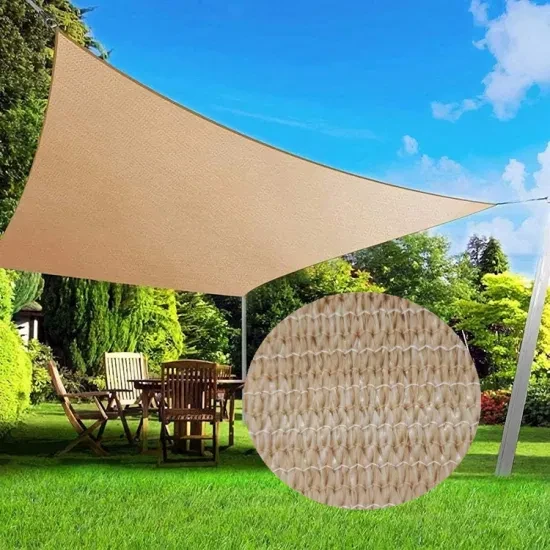 Тент від сонця трикутник 4х5х6,4 м Бежевий - фото 6 Тент від сонця трикутник 4х5х6,4 м Бежевий - фото 6