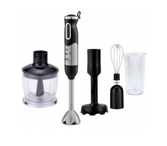 Блендер Monte 4в1 нержавіюча сталь Чорний