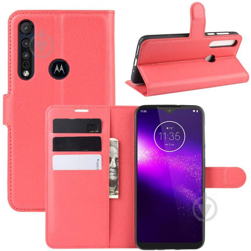 Чехол-книжка Litchie Wallet для Motorola One Macro / Moto G8 Play Red (hub_tkCZ48229) - фото 2