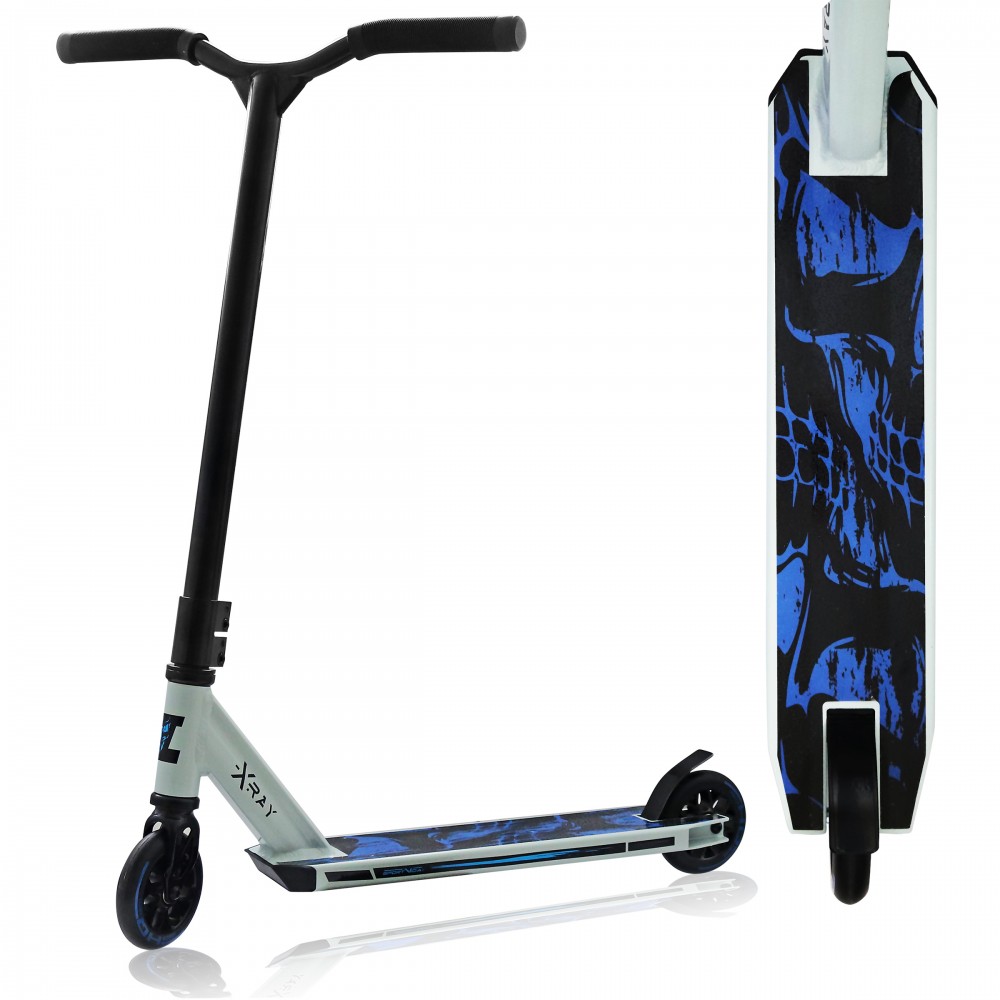 Самокат трюковой SportVida Stunt X-Ray 110 White/Blue (SV-WO0019) - фото 2