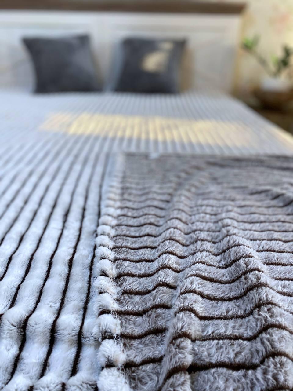 Плед 200х230 см Коричневий (Д-Mpled003/3-05) - фото 2 Плед 200х230 см Коричневий (Д-Mpled003/3-05) - фото 2