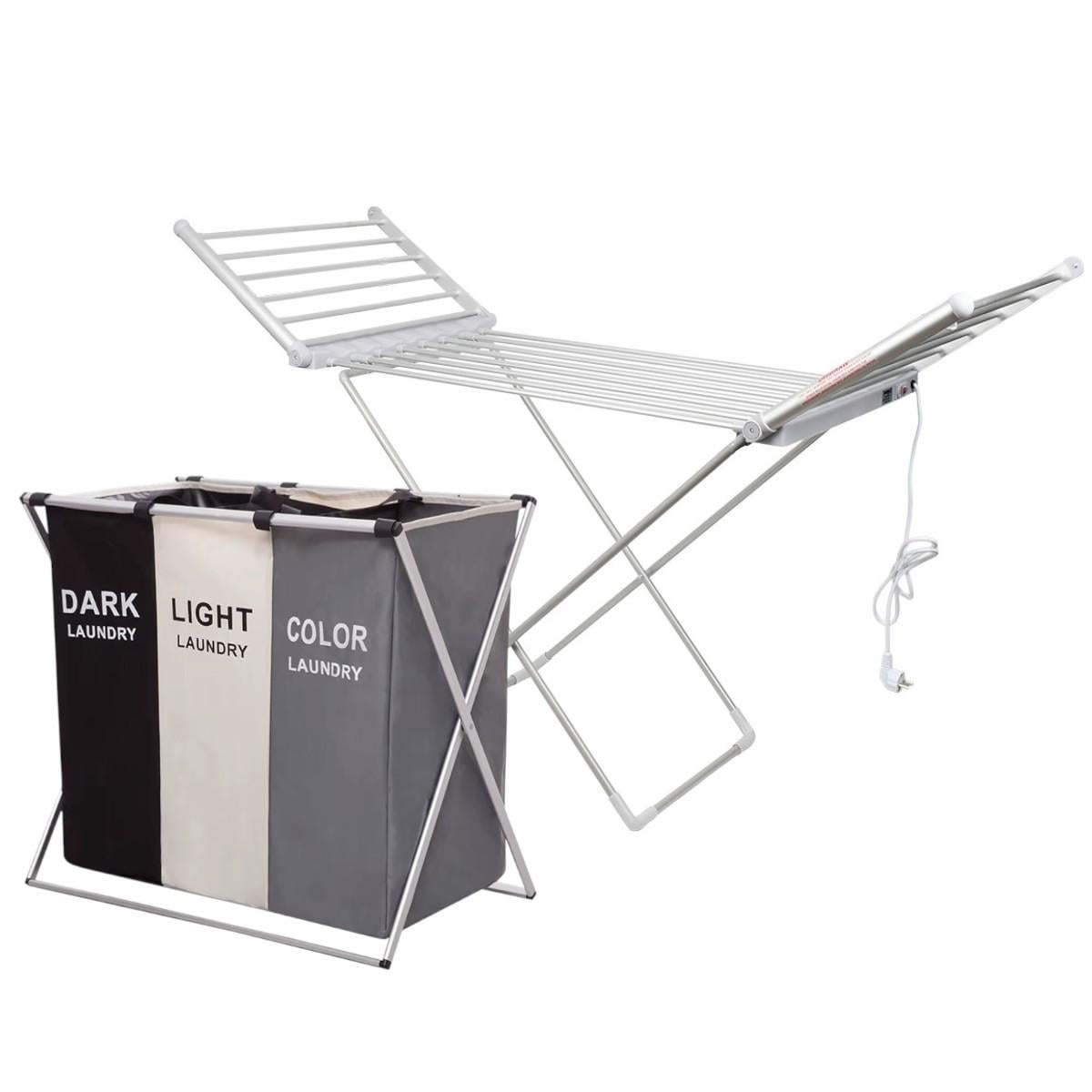 Набор для стирки и сушки белья KITUA электрическая сушилка и складная корзина на 3 секции