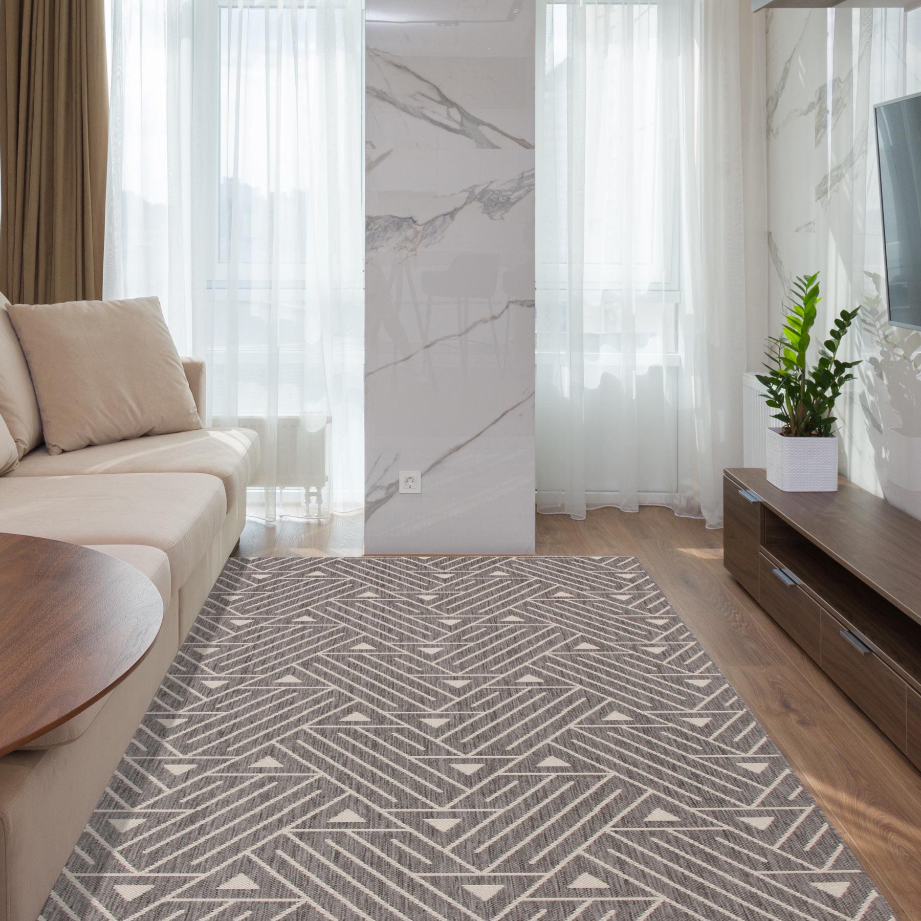 Ковер безворсовый на резиновой основе DAKARIA Karat Flex Run 19648/811 1,00x1,50 м Темно-серый (00-00013994) - фото 4 Ковер безворсовый на резиновой основе DAKARIA Karat Flex Run 19648/811 1,00x1,50 м Темно-серый (00-00013994) - фото 4