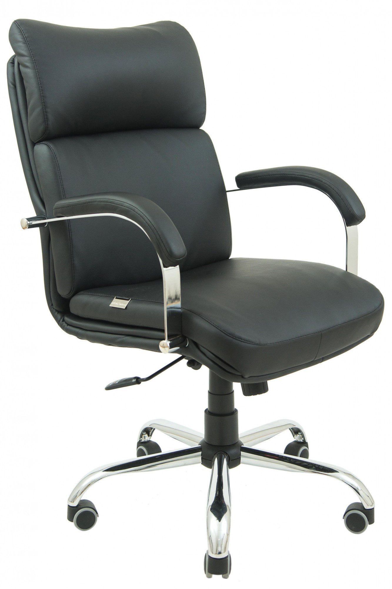 Офисное кресло руководителя Richman Дакота Флай 2230 Хром М2 AnyFix Черный