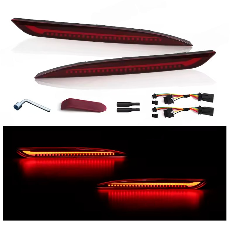 Рефлектор заднего бампера 3 функции светодиодный стоп-сигнал динамический указатель поворота для Tesla Model Y - фото 4 Рефлектор заднего бампера 3 функции светодиодный стоп-сигнал динамический указатель поворота для Tesla Model Y - фото 4