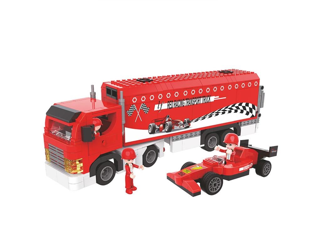 Конструктор Limo Toy Трейлер из пластика на 524 дет. Красный (150-98-KB107)