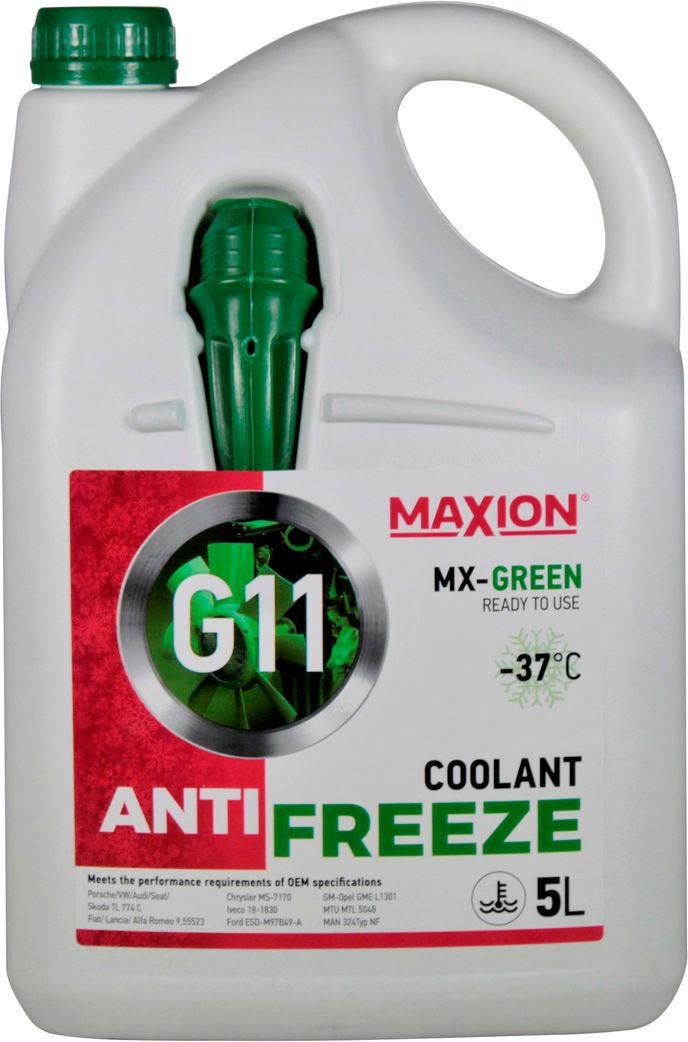 Антифриз Maxion G11 от -35 до +108 5 л Green (0101149)