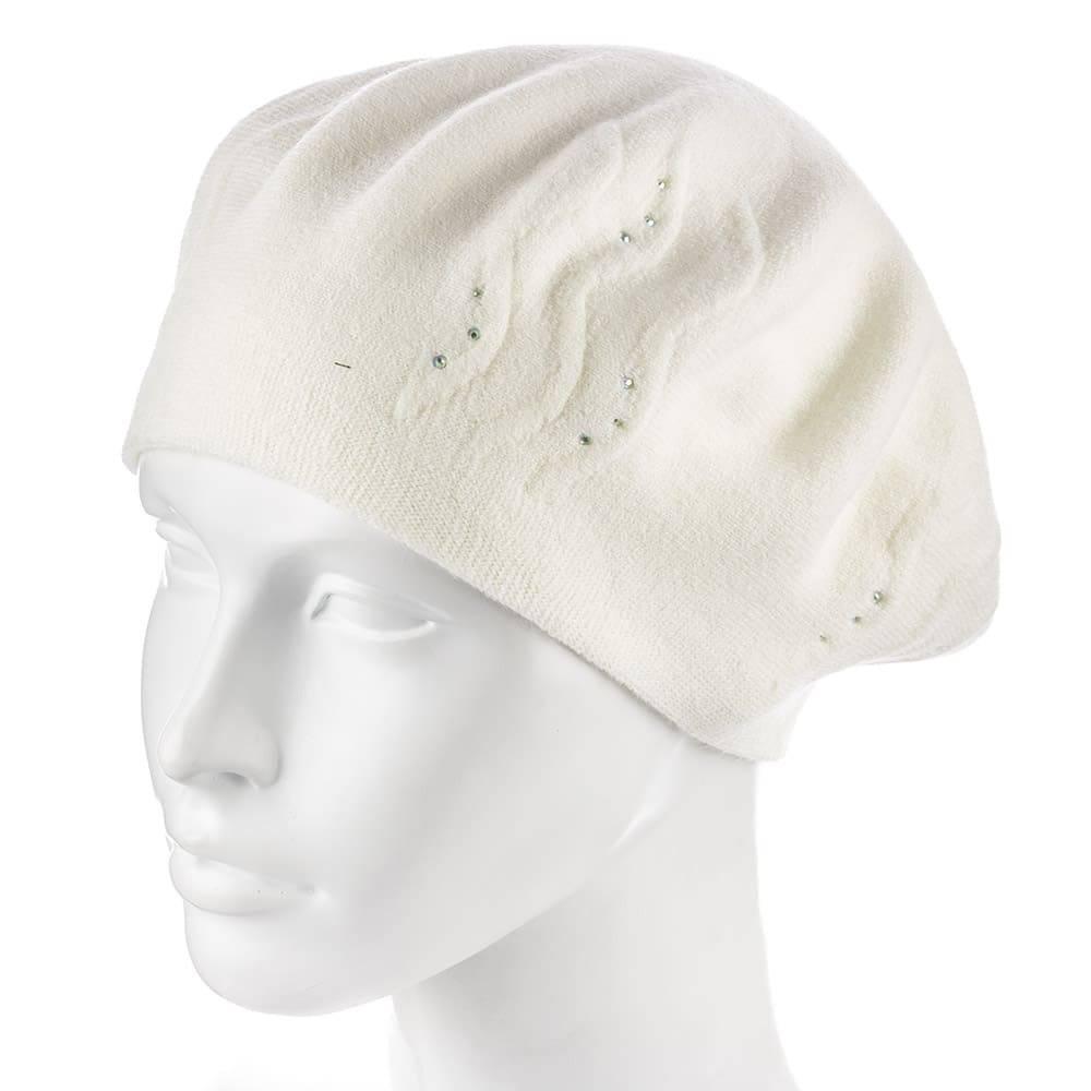 Берет женский Zolly ZH217 двойной Молочный