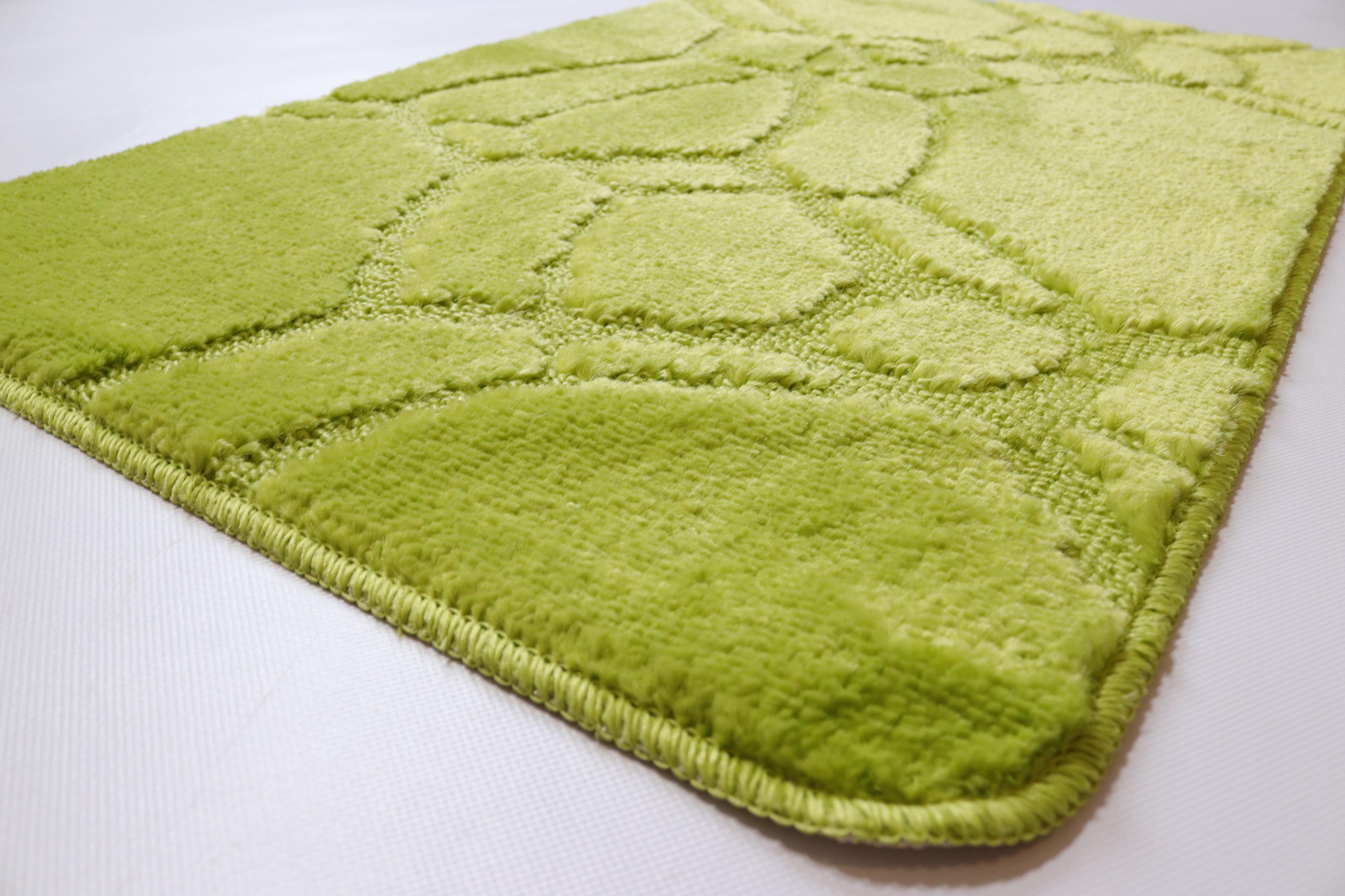 Набір килимків у ванну та туалет Vonaldi 80x50/40x50 см (10566/5542green/s) - фото 2