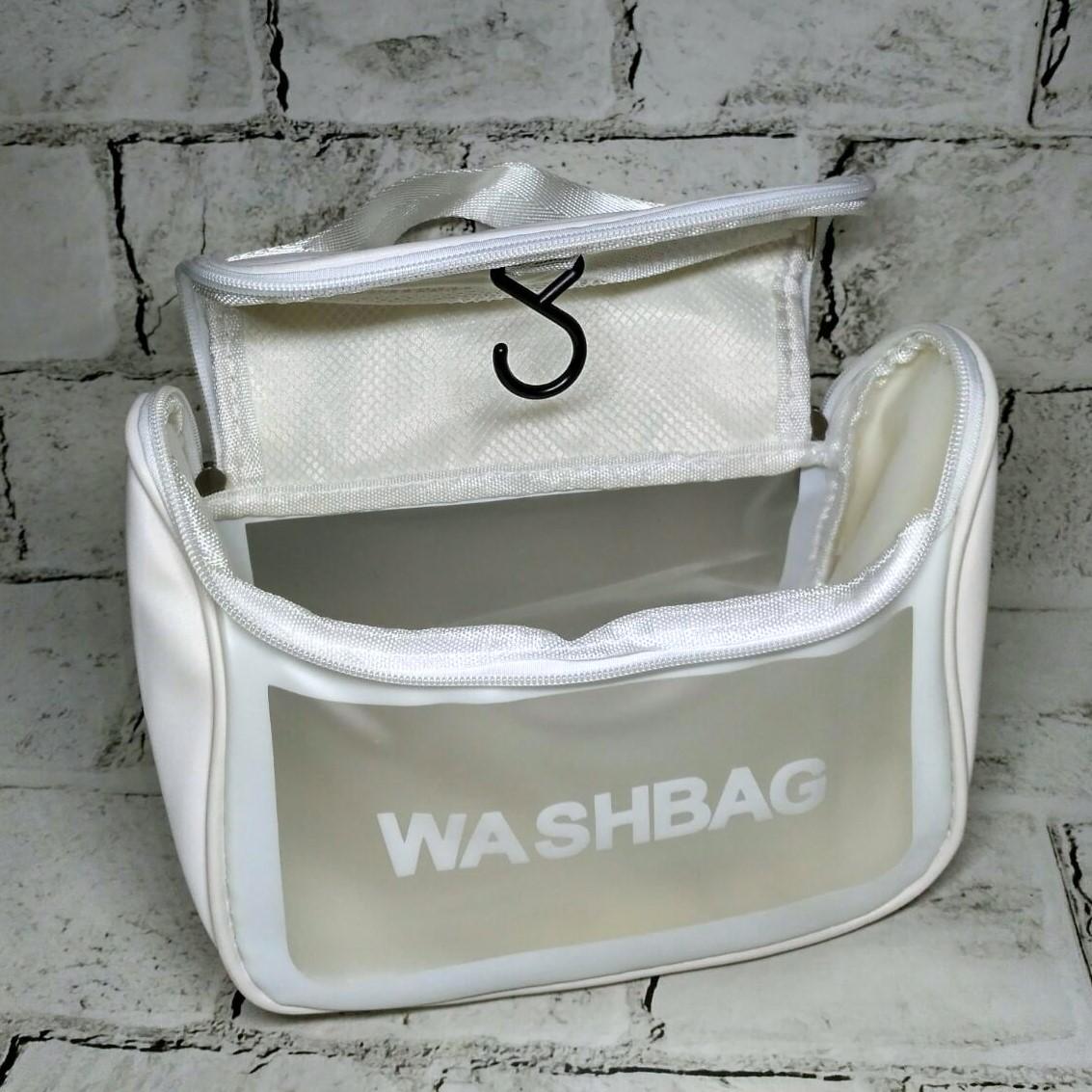 Косметичка жіноча Washbag водонеприникнена Білий (180-5-2) - фото 2