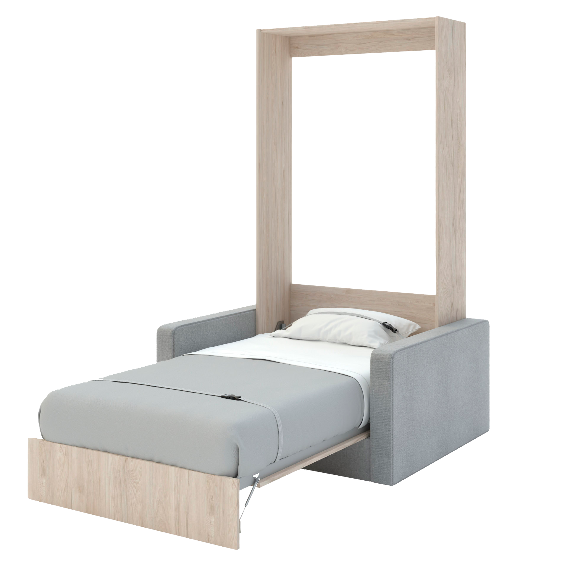 Шкаф-кровать-диван MIRA SOFA PLUS-90 Гикори Рокфорд Светлый