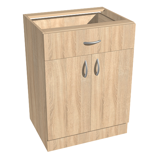 Тумба кухонная ДСП ламинированная 600 мм Дуб Сонома (AVT-КТ-600/1)