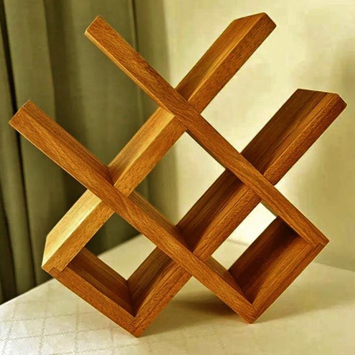 Полка для вина настольная Катлер Охра (Впс-010904)