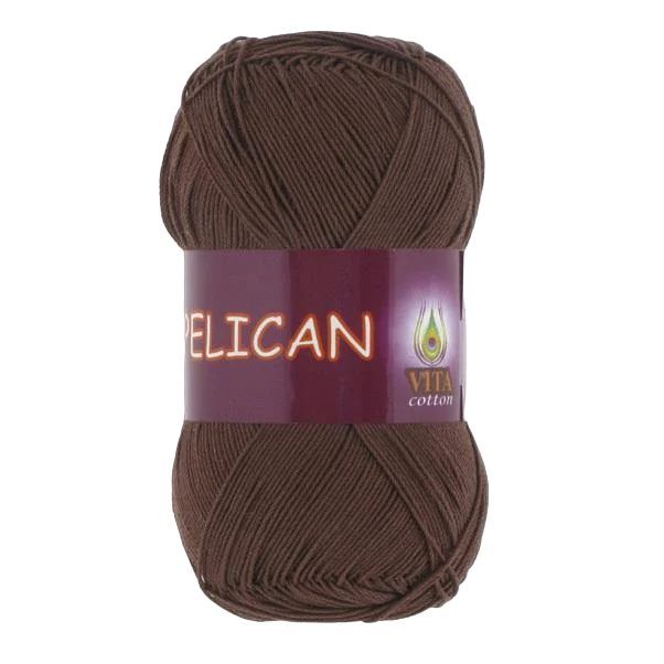 Пряжа Vita Cotton Pelican 3973 шоколад (3304) Пряжа Vita Cotton Pelican 3973 шоколад (3304)