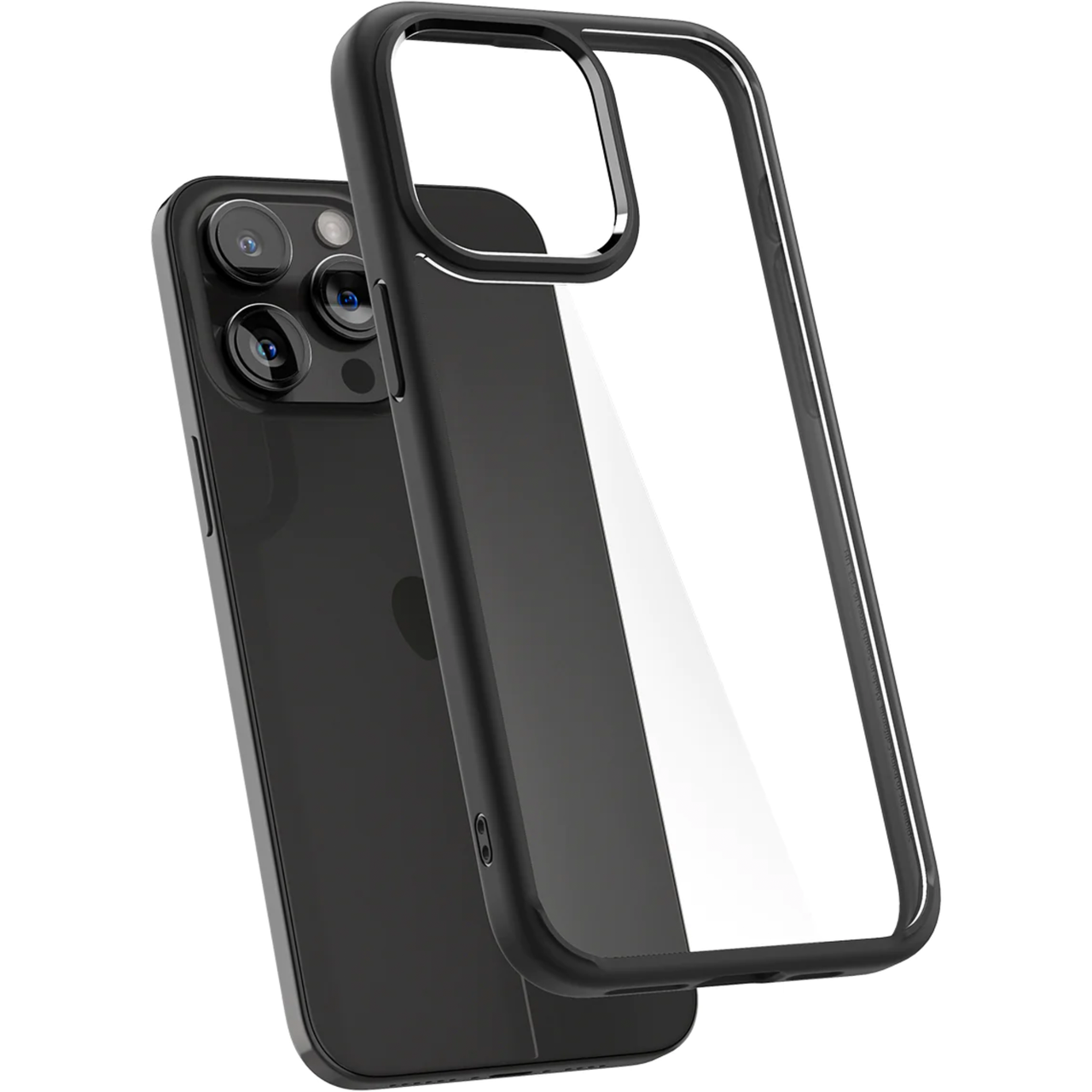 Чехол накладка Spigen Ultra Hybrid Case for iPhone 15 Pro Clear Black (ACS06713) - фото 6