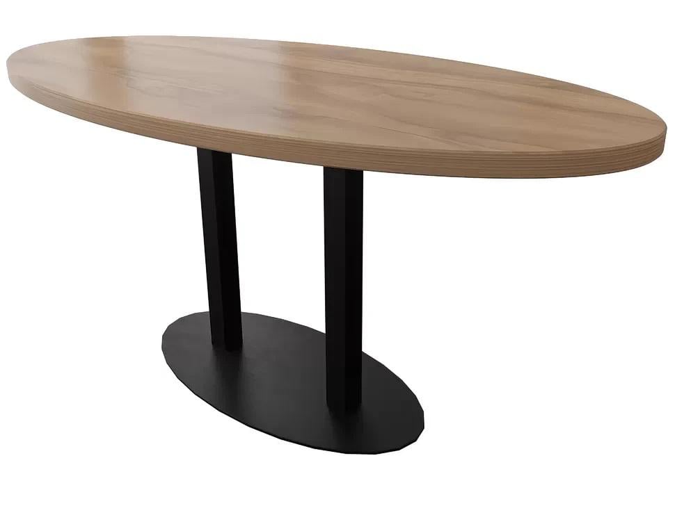 Стол барный Металл-Дизайн Тренд-2 двойной ДСП/металл Черный Стол барный Металл-Дизайн Тренд-2 двойной ДСП/металл Черный