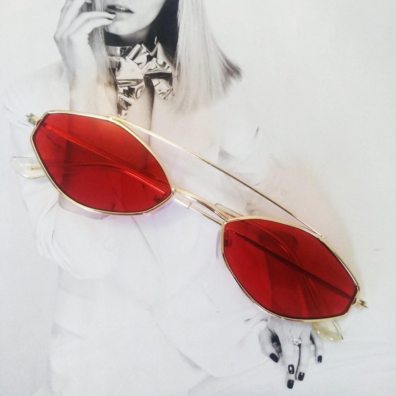 Солнцезащитные очки маленький ромб Красный