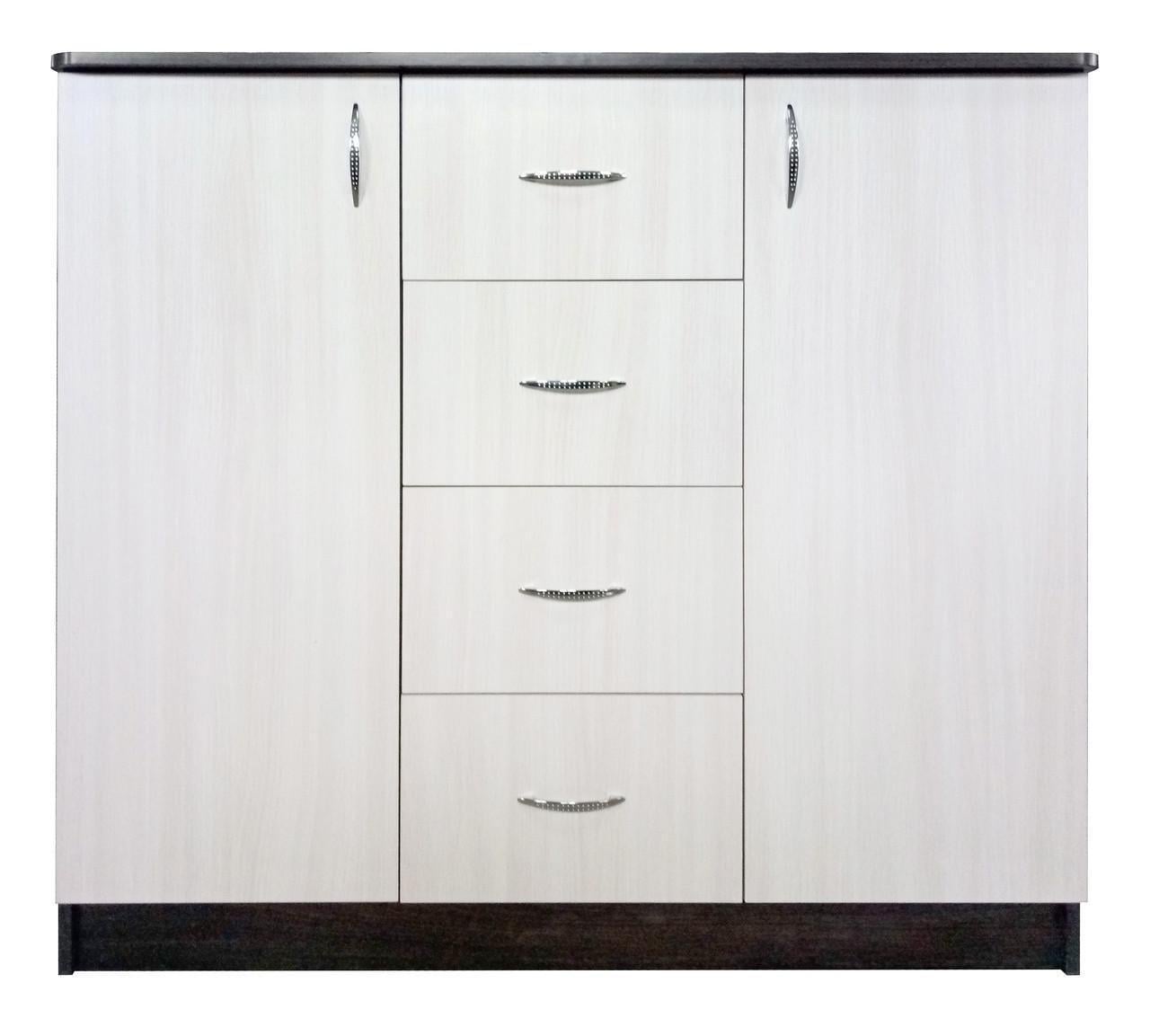 Комод МАКСИ-МЕбель Премьер плюс Венге магия/Дуб молочний (8893)