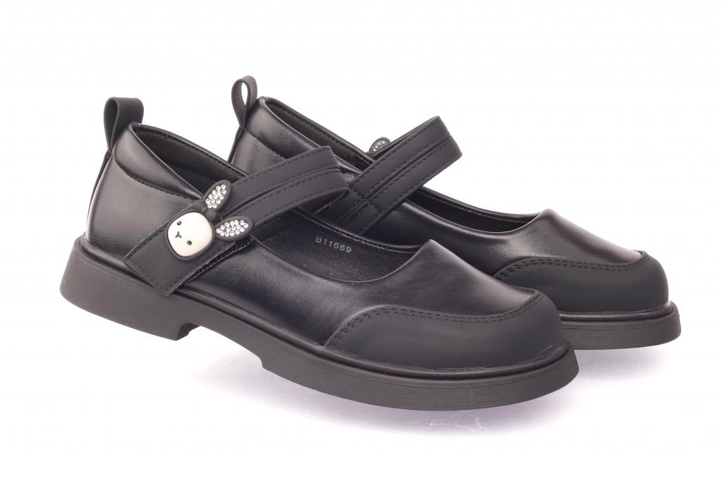 Туфли для девочек 11669 р. 28 Черный