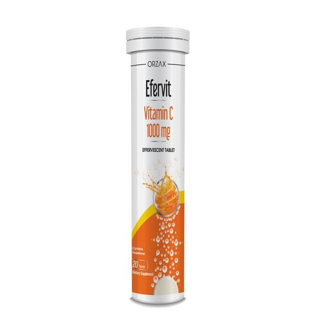 Витамин С Orzax Efervit Vitamin C в шипящих таблетках 20 таб. (2776883028)
